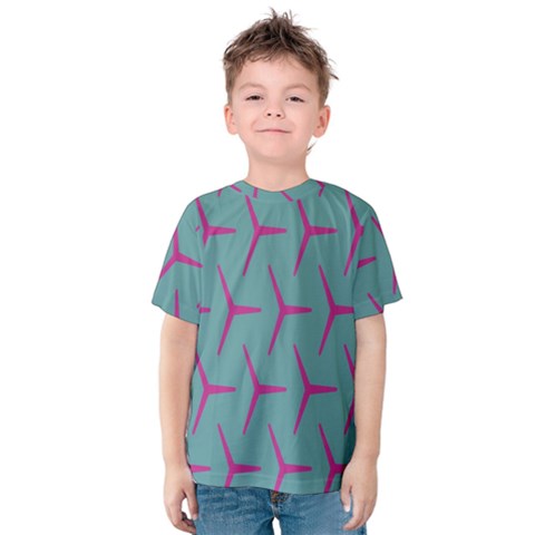 Pattern Background Structure Pink Kids  Cotton Tee by Nexatart