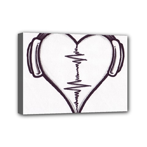 Audio Heart Tattoo Design By Pointofyou Heart Tattoo Designs Home R6jk1a Clipart Mini Canvas 7  X 5  by Foxymomma