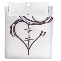 Audio Heart Tattoo Design By Pointofyou Heart Tattoo Designs Home R6jk1a Clipart Duvet Cover Double Side (queen Size) by Foxymomma