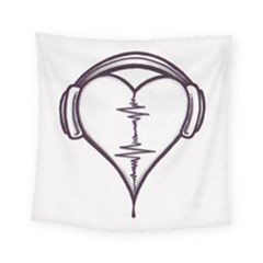 Audio Heart Tattoo Design By Pointofyou Heart Tattoo Designs Home R6jk1a Clipart Square Tapestry (small) by Foxymomma