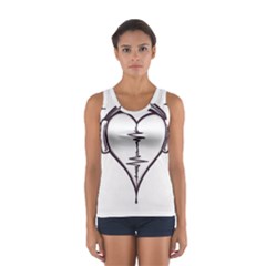 Audio Heart Tattoo Design By Pointofyou Heart Tattoo Designs Home R6jk1a Clipart Women s Sport Tank Top  by Foxymomma