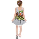 Graffiti Word Character Print Spray Can Element Player Music Notes Drippy Font Text Sample Grunge Ve Kids  Sleeveless Dress View2