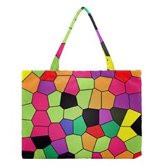 Stained Glass Abstract Background Medium Tote Bag by Nexatart