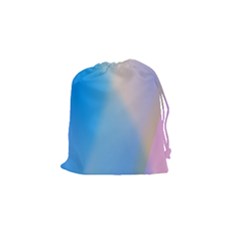 Twist Blue Pink Mauve Background Drawstring Pouches (small)  by Nexatart