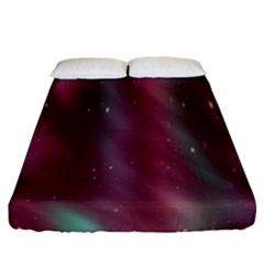 Stars Nebula Universe Artistic Fitted Sheet (california King Size) by Nexatart