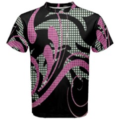 Violet Calligraphic Art Men s Cotton Tee