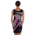 Violet Calligraphic Art Wrap Front Bodycon Dress View2