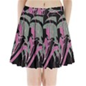 Violet Calligraphic Art Pleated Mini Skirt View1