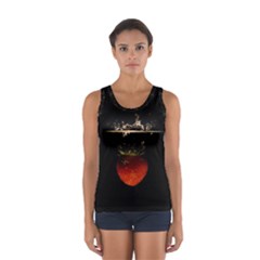 Strawberry Women s Sport Tank Top  by Nexatart