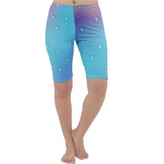 Water Droplets Cropped Leggings 