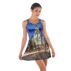 Architecture Building Exterior Buildings City Cotton Racerback Dress by Nexatart