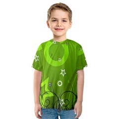 Art About Ball Abstract Colorful Kids  Sport Mesh Tee