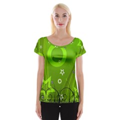 Art About Ball Abstract Colorful Women s Cap Sleeve Top by Nexatart