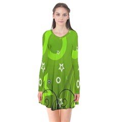 Art About Ball Abstract Colorful Flare Dress by Nexatart