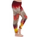 Arts Fire Valentines Day Heart Love Flames Heart Classic Winter Leggings View3