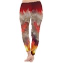 Arts Fire Valentines Day Heart Love Flames Heart Classic Winter Leggings View4