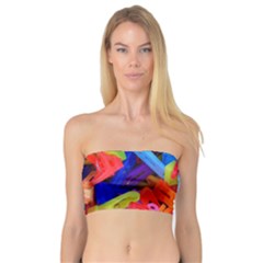 Clothespins Colorful Laundry Jam Pattern Bandeau Top by Nexatart