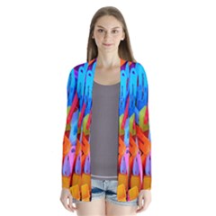 Clothespins Colorful Laundry Jam Pattern Cardigans by Nexatart