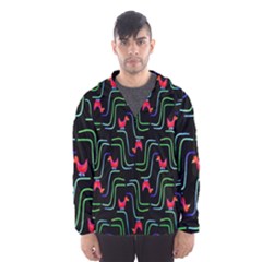 Computer Graphics Webmaster Novelty Pattern Hooded Wind Breaker (men) by Nexatart