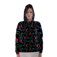 Computer Graphics Webmaster Novelty Pattern Hooded Wind Breaker (women) by Nexatart