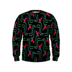 Computer Graphics Webmaster Novelty Pattern Kids  Sweatshirt by Nexatart