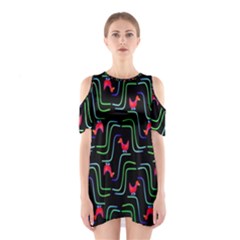 Computer Graphics Webmaster Novelty Pattern Shoulder Cutout One Piece by Nexatart