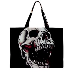 Death Skull Zipper Mini Tote Bag by Nexatart