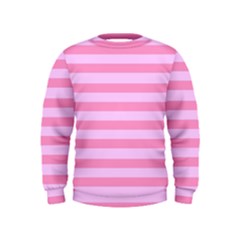 Fabric Baby Pink Shades Pale Kids  Sweatshirt by Nexatart