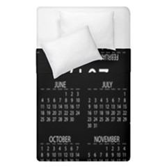 Full 2017 Calendar Vector Duvet Cover Double Side (single Size) by Nexatart