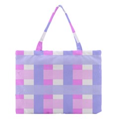 Gingham Checkered Texture Pattern Medium Tote Bag by Nexatart