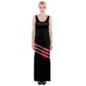 Elegant abstraction Maxi Thigh Split Dress View1