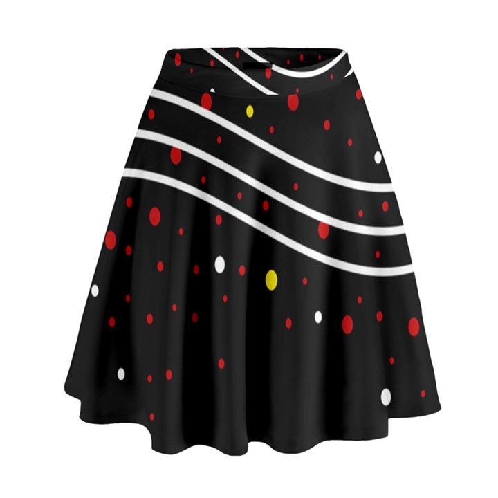 Elegant abstraction High Waist Skirt