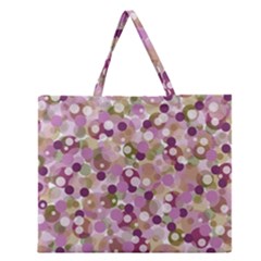 Colorful Bubbles Zipper Large Tote Bag by Valentinaart