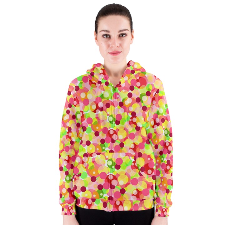 Playful bubbles Women s Zipper Hoodie