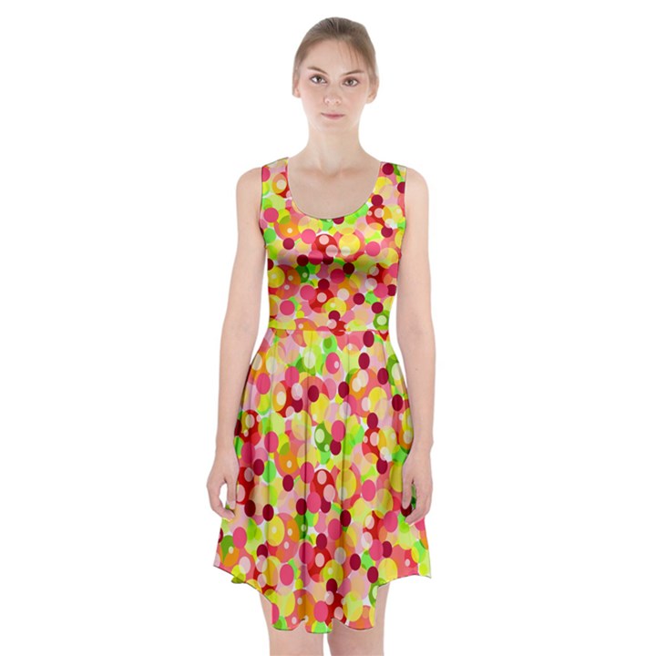 Playful bubbles Racerback Midi Dress