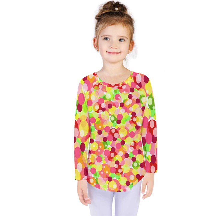 Playful bubbles Kids  Long Sleeve Tee