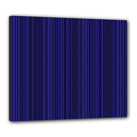 Deep Blue Lines Canvas 24  X 20  by Valentinaart