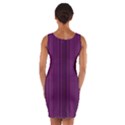 Deep purple lines Wrap Front Bodycon Dress View2