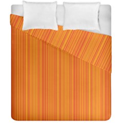 Orange Pattern Duvet Cover Double Side (california King Size) by Valentinaart