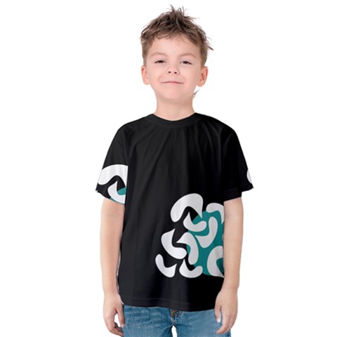 Elegant Abstraction Kids  Cotton Tee by Valentinaart