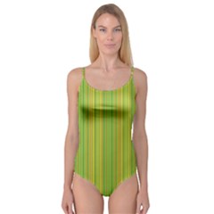 Green Lines Camisole Leotard  by Valentinaart