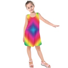 Hippie  Kids  Sleeveless Dress by Valentinaart