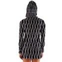 Elegant black and white pattern Women s Long Sleeve Hooded T-shirt View2