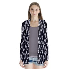 Elegant Black And White Pattern Cardigans by Valentinaart