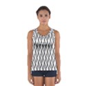 Black and white elegant pattern Women s Sport Tank Top  View1