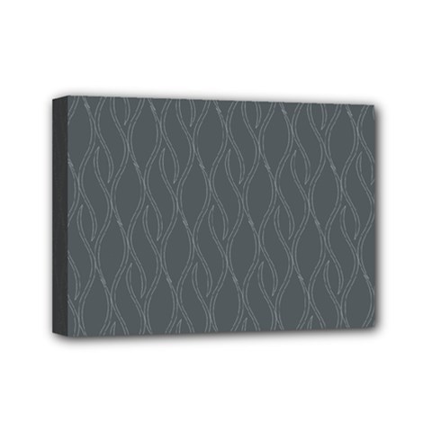 Gray Pattern Mini Canvas 7  X 5  by Valentinaart