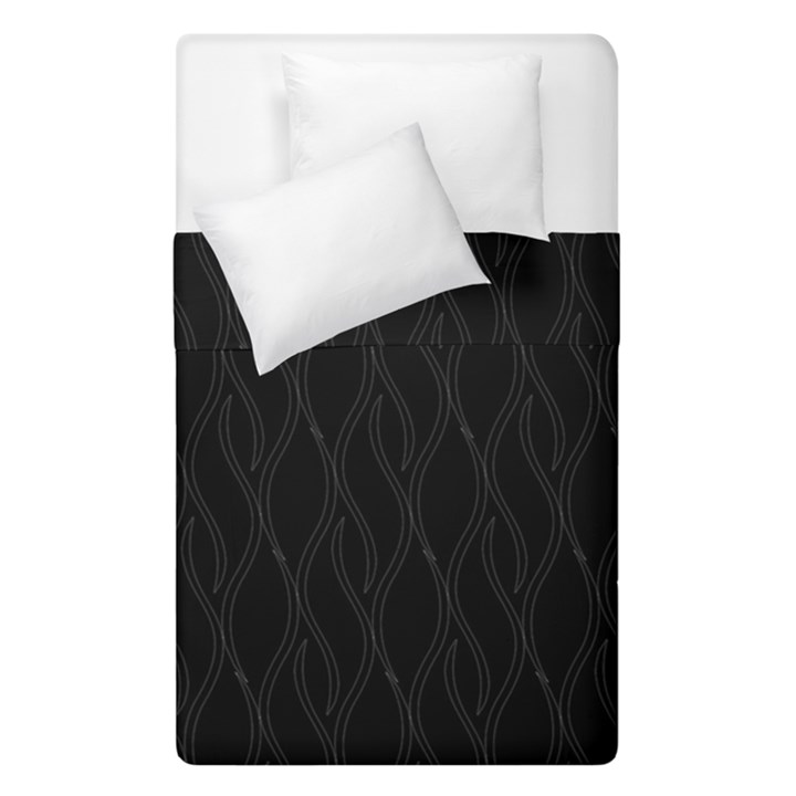 Black pattern Duvet Cover Double Side (Single Size)