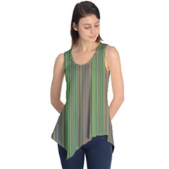 Green Lines Sleeveless Tunic by Valentinaart