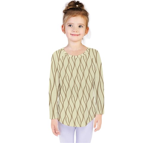 Elegant Pattern Kids  Long Sleeve Tee by Valentinaart