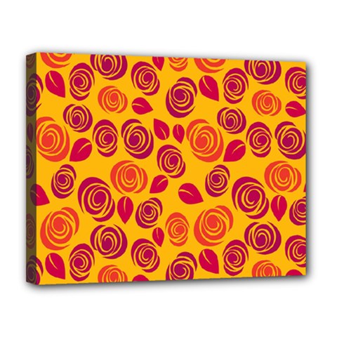 Orange Roses Canvas 14  X 11  by Valentinaart